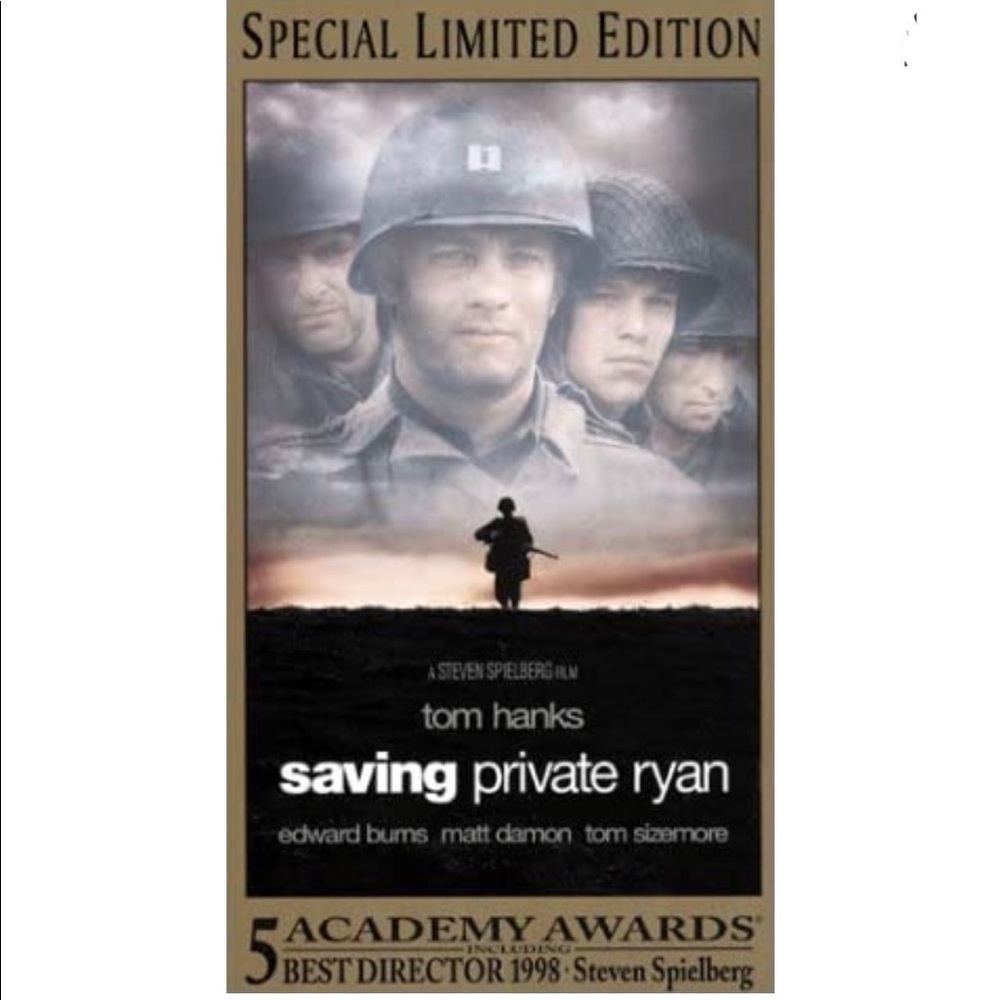 SAVING PRIVATE RYAN VHS MOVIE VIDEO TAPE